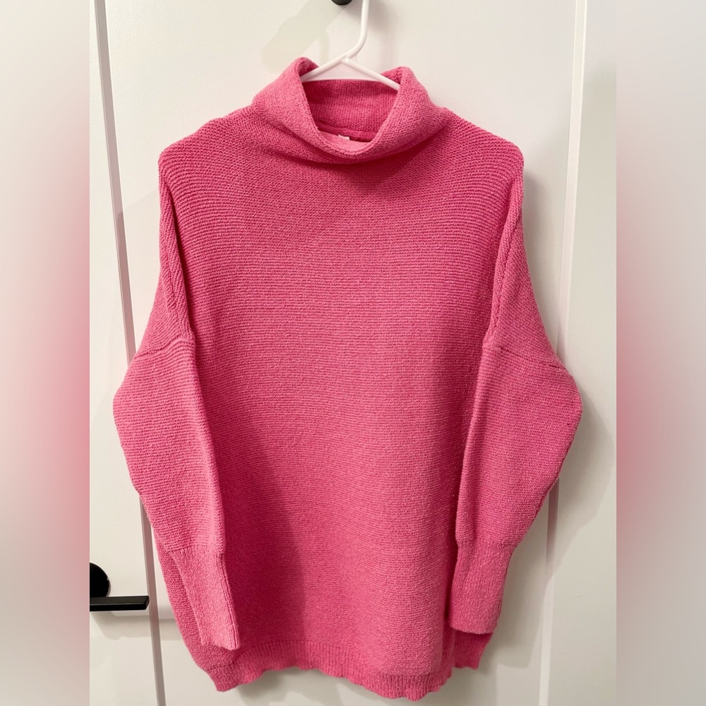Pink glam tunic sweater (size s)